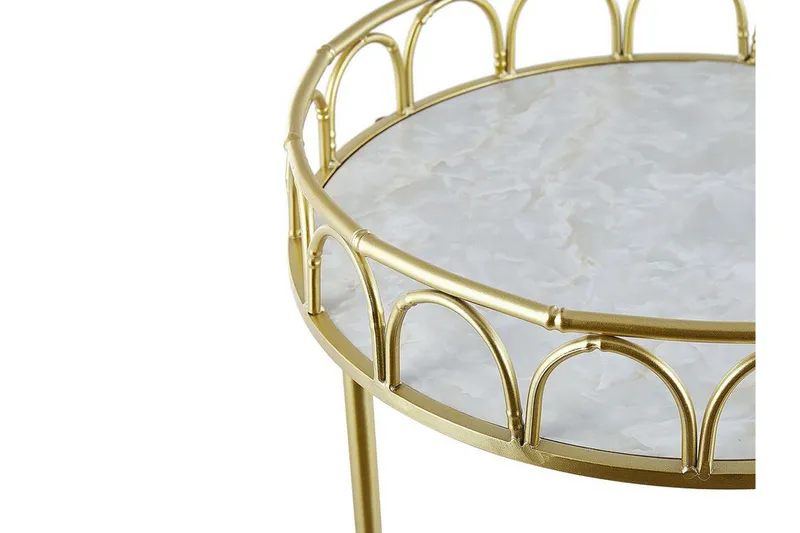 Tarjoiluvaunu Chinati 48 cm - Kulta - Huonekalut - Pöytä & ruokailuryhmä - Apupöytä & sivupöytä - Lamppupöytä