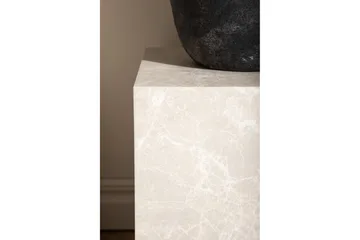 Travertin Sivupöytä York 40x40x45 cm - Beige - Huonekalut - Pöytä & ruokailuryhmä - Apupöytä & sivupöytä - Tarjotinpöytä & pikkupöytä