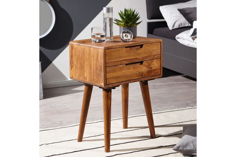 Yöpöytä Raithel 47 cm - Puu/Luonnonväri - Huonekalut - Pöytä & ruokailuryhmä - Apupöytä & sivupöytä - Lamppupöytä