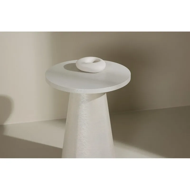 Lanzo Sivupöytä 35 cm - Valkoinen - Huonekalut - Pöytä & ruokailuryhmä - Apupöytä & sivupöytä - Tarjotinpöytä & pikkupöytä