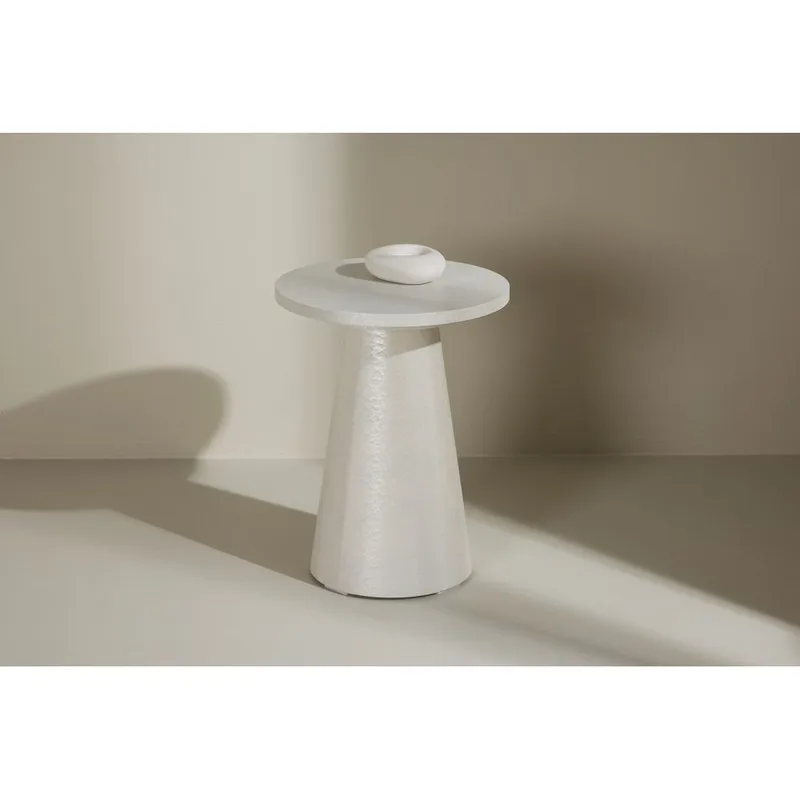 Lanzo Sivupöytä 35 cm - Valkoinen - Huonekalut - Pöytä & ruokailuryhmä - Apupöytä & sivupöytä - Tarjotinpöytä & pikkupöytä