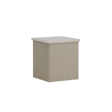 Lenox Sivupöytä 40 cm - Beige - Huonekalut - Pöytä & ruokailuryhmä - Apupöytä & sivupöytä - Tarjotinpöytä & pikkupöytä