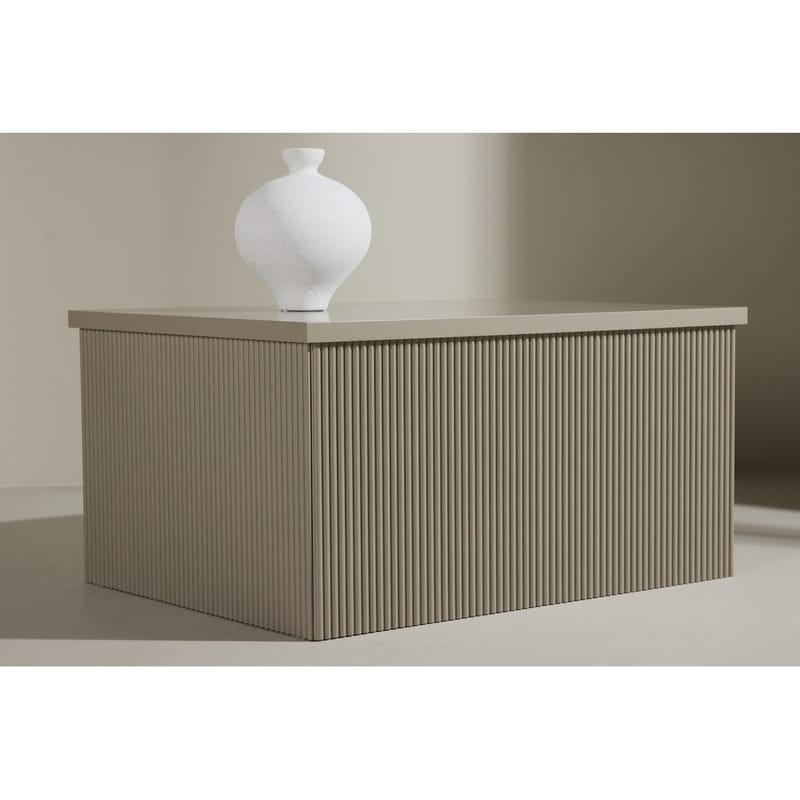 Lenox Sivupöytä 80 cm - Beige - Huonekalut - Pöytä & ruokailuryhmä - Apupöytä & sivupöytä - Tarjotinpöytä & pikkupöytä