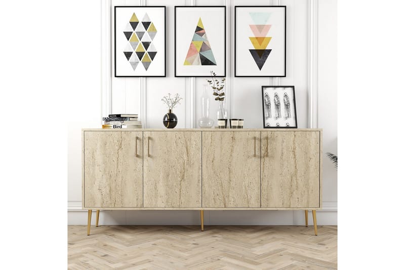 Levents Konsolipöytä 180 cm - Beige - Huonekalut - Pöytä & ruokailuryhmä - Apupöytä & sivupöytä - Konsolipöytä