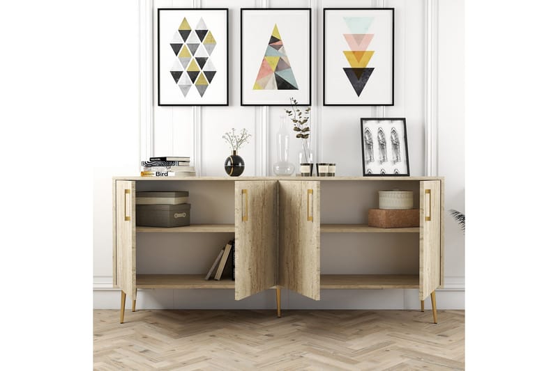 Levents Konsolipöytä 180 cm - Beige - Huonekalut - Pöytä & ruokailuryhmä - Apupöytä & sivupöytä - Konsolipöytä