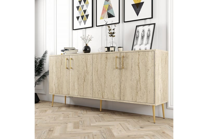 Levents Konsolipöytä 180 cm - Beige - Huonekalut - Pöytä & ruokailuryhmä - Apupöytä & sivupöytä - Konsolipöytä