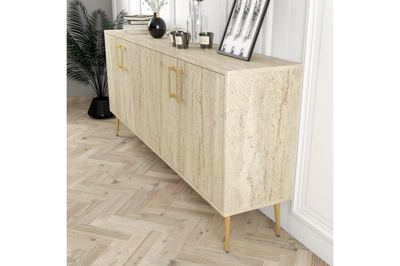 Levents Konsolipöytä 180 cm - Beige - Huonekalut - Pöytä & ruokailuryhmä - Apupöytä & sivupöytä - Konsolipöytä