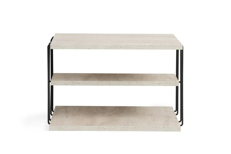 Lifon Sivupöytä 50 cm, Musta/Marmori