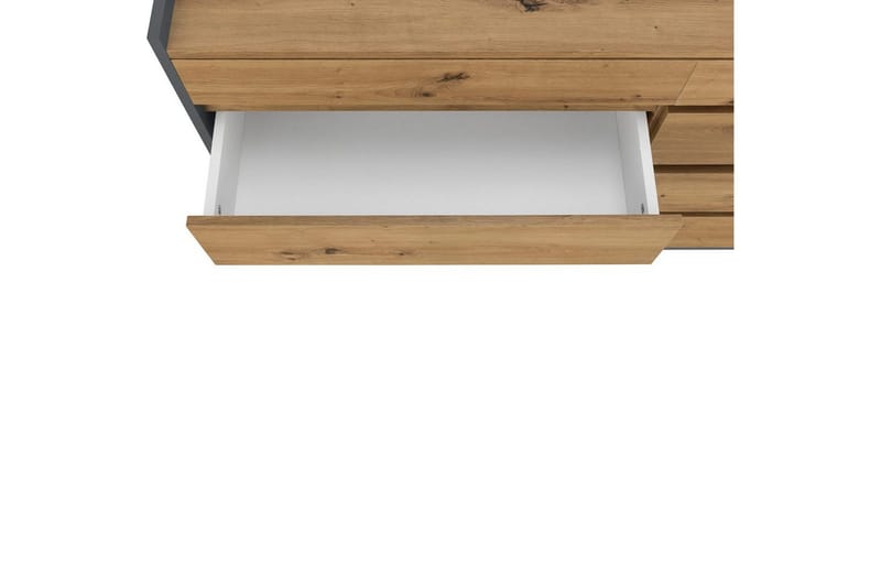 Lipasto Kosmo Antrasiitti/Tammi, 8 laatikkoa - Antrasiitti/Tammi, 8 laatikkoa - Huonekalut - Pöytä & ruokailuryhmä - Apupöytä & sivupöytä - Eteispöytä