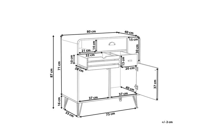 Lipasto Kyle - Huonekalut - Pöytä & ruokailuryhmä - Apupöytä & sivupöytä - Jalustapöytä & pylväspöytä