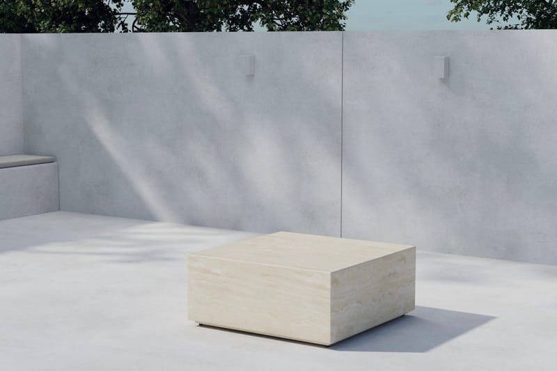 Lissabon sivupöytä 80 cm ulkokäyttöön, Beige