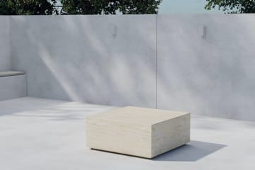 Lissabon sivupöytä 80 cm ulkokäyttöön - Beige - Huonekalut - Pöytä & ruokailuryhmä - Apupöytä & sivupöytä - Tarjotinpöytä & pikkupöytä