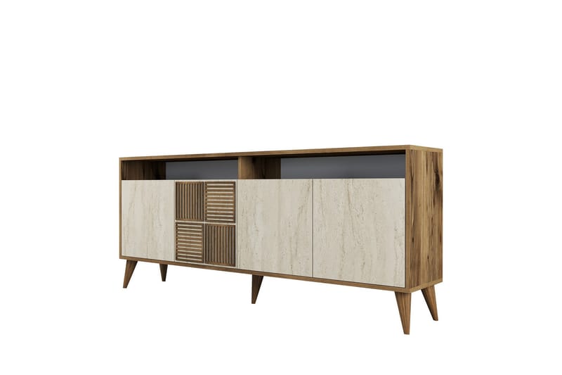 Lissione Konsolipöytä 180 cm, Pähkinäpuu/Beige