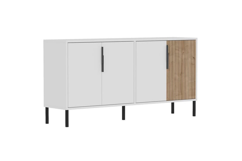 Lorien Konsolipöytä 150 cm - Valkoinen/Tammi - Huonekalut - Pöytä & ruokailuryhmä - Apupöytä & sivupöytä - Konsolipöytä