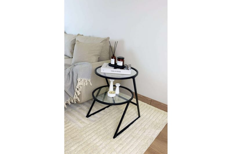 Lorigulla Sivupöytä 42x35 cm - Musta - Huonekalut - Pöytä & ruokailuryhmä - Apupöytä & sivupöytä - Tarjotinpöytä & pikkupöytä