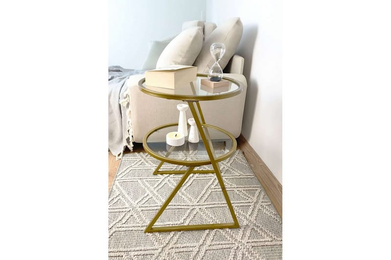 Lorigulla Sivupöytä 42x42 cm - Kulta - Huonekalut - Pöytä & ruokailuryhmä - Apupöytä & sivupöytä - Tarjotinpöytä & pikkupöytä