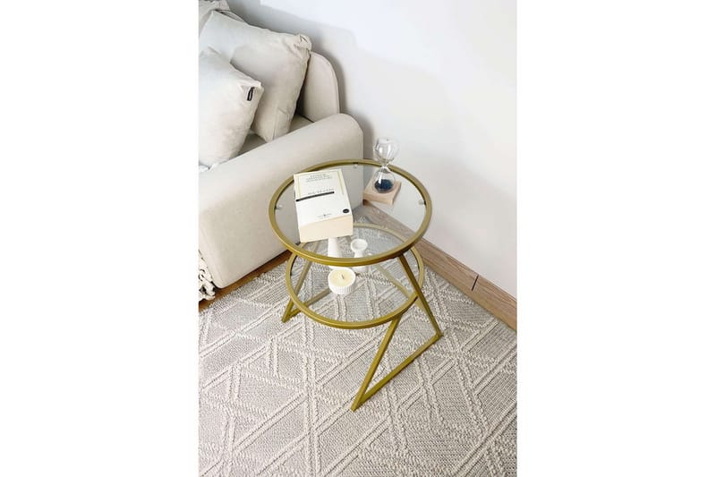 Lorigulla Sivupöytä 42x42 cm - Kulta - Huonekalut - Pöytä & ruokailuryhmä - Apupöytä & sivupöytä - Tarjotinpöytä & pikkupöytä