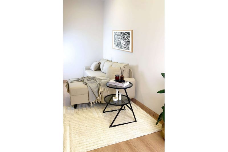 Lorigulla Sivupöytä 42x42 cm - Musta/Harmaa - Huonekalut - Pöytä & ruokailuryhmä - Apupöytä & sivupöytä - Tarjotinpöytä & pikkupöytä