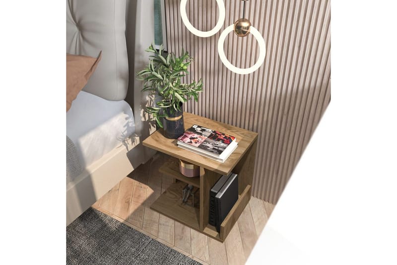 Lorik Yöpöytä 45 cm - Tammi - Huonekalut - Pöytä & ruokailuryhmä - Apupöytä & sivupöytä - Yöpöytä