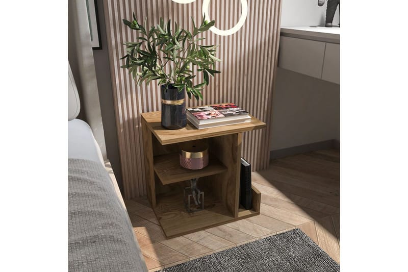 Lorik Yöpöytä 45 cm - Tammi - Huonekalut - Pöytä & ruokailuryhmä - Apupöytä & sivupöytä - Yöpöytä