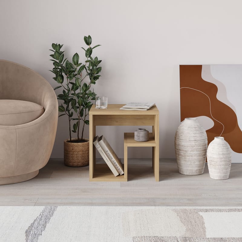 Lumira Sivupöytä 40 cm - Sapphire Oak - Huonekalut - Pöytä & ruokailuryhmä - Apupöytä & sivupöytä - Tarjotinpöytä & pikkupöytä