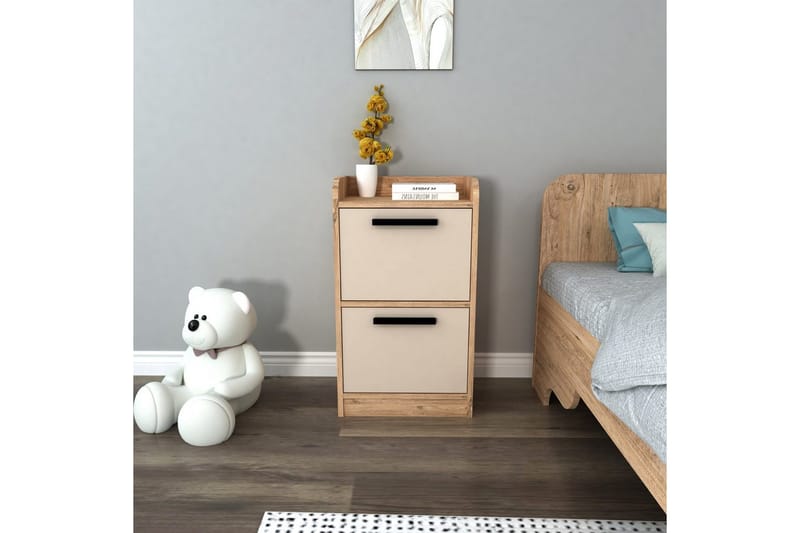 Luses Yöpöytä 45 cm - Luonnollinen/Beige - Huonekalut - Pöytä & ruokailuryhmä - Apupöytä & sivupöytä - Yöpöytä