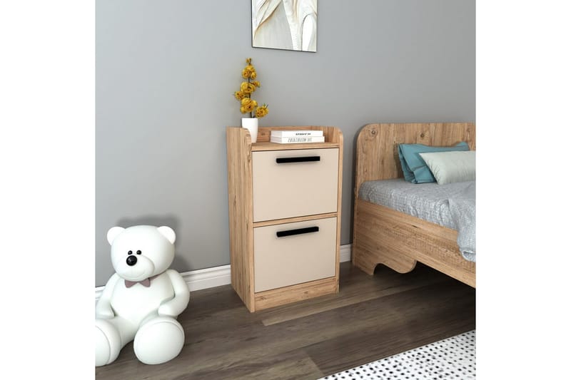 Luses Yöpöytä 45 cm - Luonnollinen/Beige - Huonekalut - Pöytä & ruokailuryhmä - Apupöytä & sivupöytä - Yöpöytä