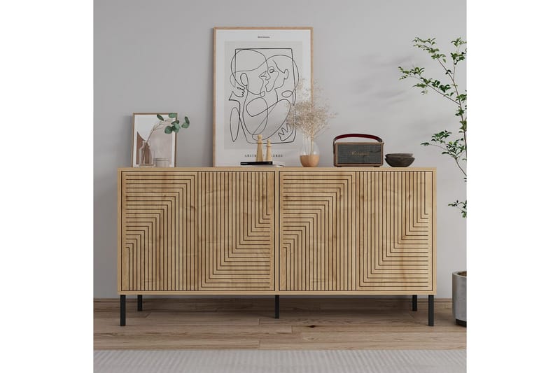 Lyric Konsolipöytä 150 cm - Tammi - Huonekalut - Pöytä & ruokailuryhmä - Apupöytä & sivupöytä - Konsolipöytä