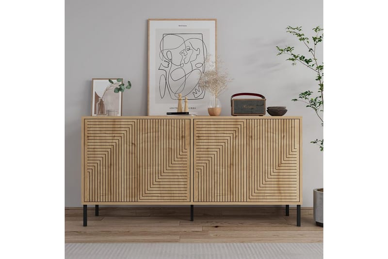 Lyric Konsolipöytä 150 cm - Tammi - Huonekalut - Pöytä & ruokailuryhmä - Apupöytä & sivupöytä - Konsolipöytä