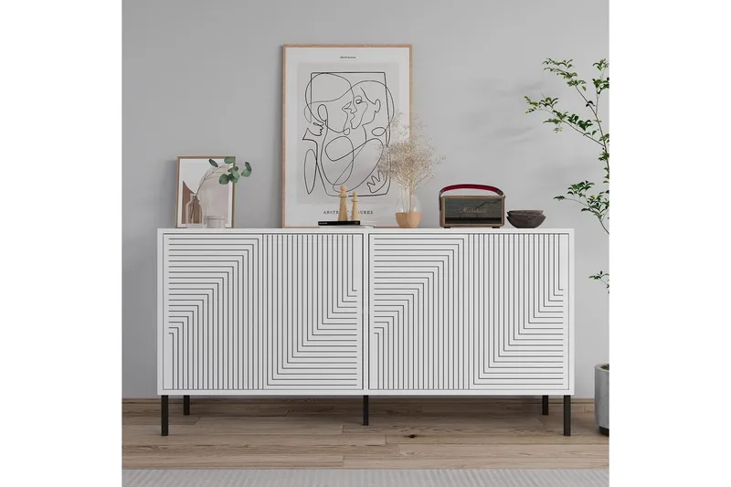 Lyric Konsolipöytä 150 cm - Valkoinen - Huonekalut - Pöytä & ruokailuryhmä - Apupöytä & sivupöytä - Konsolipöytä