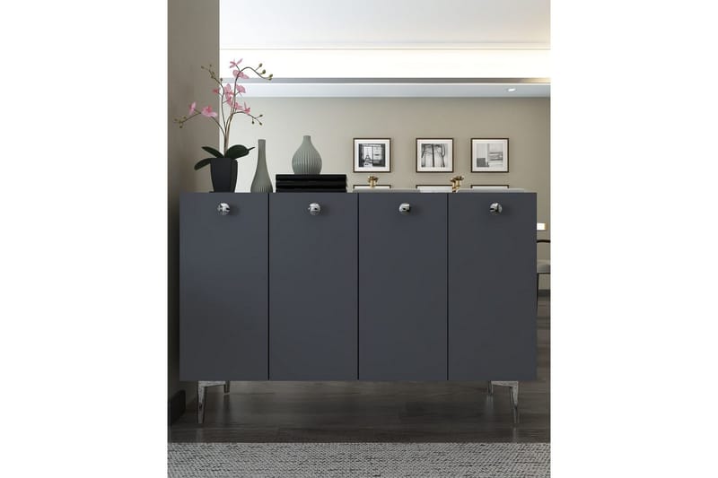 Mangvar Konsolipöytä 120 cm - Antrasiitti/Hopea - Huonekalut - Pöytä & ruokailuryhmä - Apupöytä & sivupöytä - Konsolipöytä