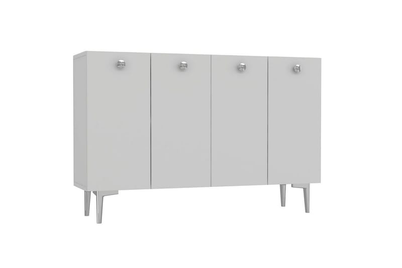 Mangvar Konsolipöytä 120 cm - Valkoinen/Hopea - Huonekalut - Pöytä & ruokailuryhmä - Apupöytä & sivupöytä - Konsolipöytä