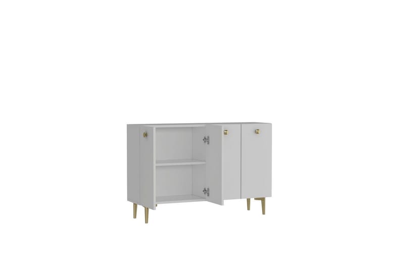 Mangvar Konsolipöytä 120 cm - Valkoinen/Kulta - Huonekalut - Pöytä & ruokailuryhmä - Apupöytä & sivupöytä - Konsolipöytä