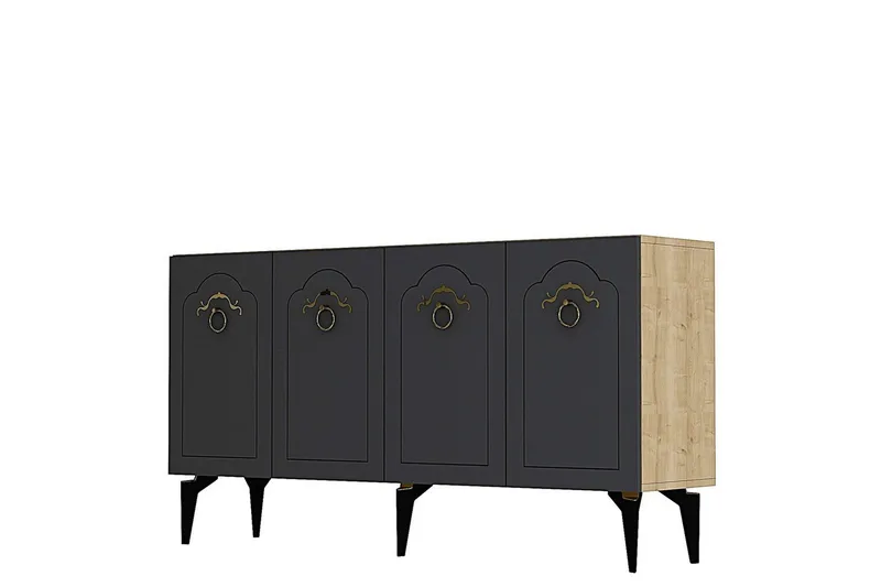 Maren Konsolipöytä 150 cm, Tammi/Antrasiitti