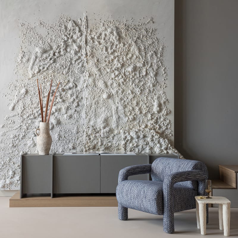 Matala sivupöytä Papier Vion 40 cm - Luonnonvalkoinen - Huonekalut - Pöytä & ruokailuryhmä - Apupöytä & sivupöytä - Lamppupöytä