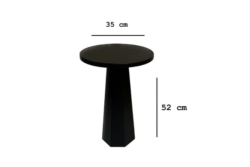 Miu Sivupöytä 35 cm - Musta - Huonekalut - Pöytä & ruokailuryhmä - Apupöytä & sivupöytä - Tarjotinpöytä & pikkupöytä