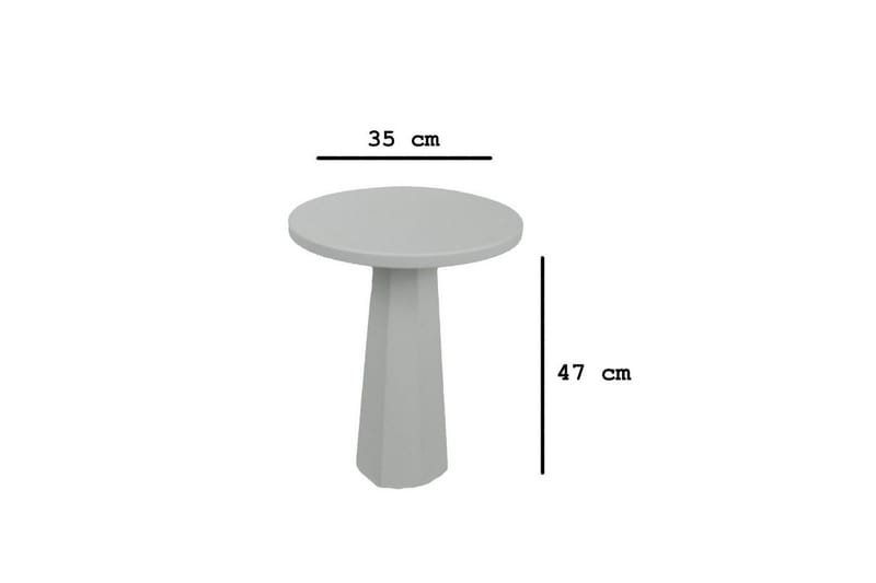 Miu Sivupöytä 35 cm - Valkoinen - Huonekalut - Pöytä & ruokailuryhmä - Apupöytä & sivupöytä - Tarjotinpöytä & pikkupöytä