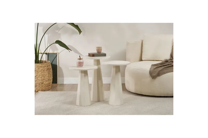 Miu Pöytäsarja 35 cm - Valkoinen - Huonekalut - Pöytä & ruokailuryhmä - Apupöytä & sivupöytä - Sarjapöytä