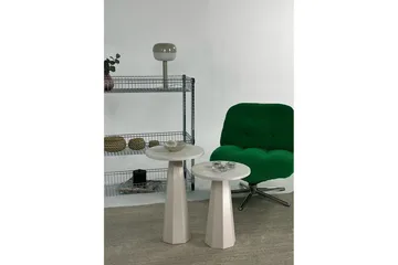 Miu Pöytäsarja 35 cm - Kerma - Huonekalut - Pöytä & ruokailuryhmä - Apupöytä & sivupöytä - Sarjapöytä