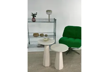 Miu Pöytäsarja 35 cm - Kerma - Huonekalut - Pöytä & ruokailuryhmä - Apupöytä & sivupöytä - Sarjapöytä