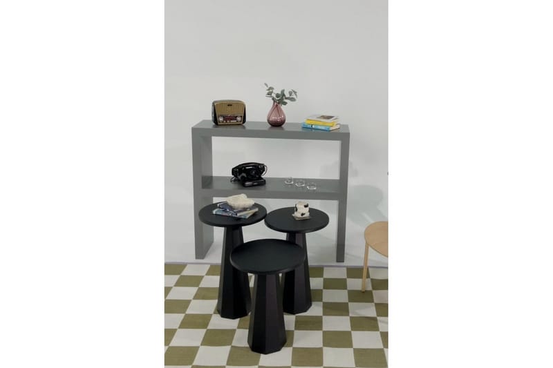 Miu Pöytäsarja 35 cm - Musta - Huonekalut - Pöytä & ruokailuryhmä - Apupöytä & sivupöytä - Sarjapöytä