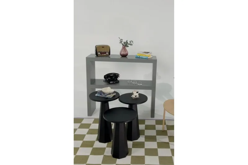 Miu Pöytäsarja 35 cm - Musta - Huonekalut - Pöytä & ruokailuryhmä - Apupöytä & sivupöytä - Sarjapöytä