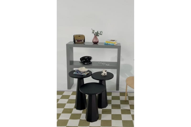 Miu Pöytäsarja 35 cm - Musta - Huonekalut - Pöytä & ruokailuryhmä - Apupöytä & sivupöytä - Sarjapöytä