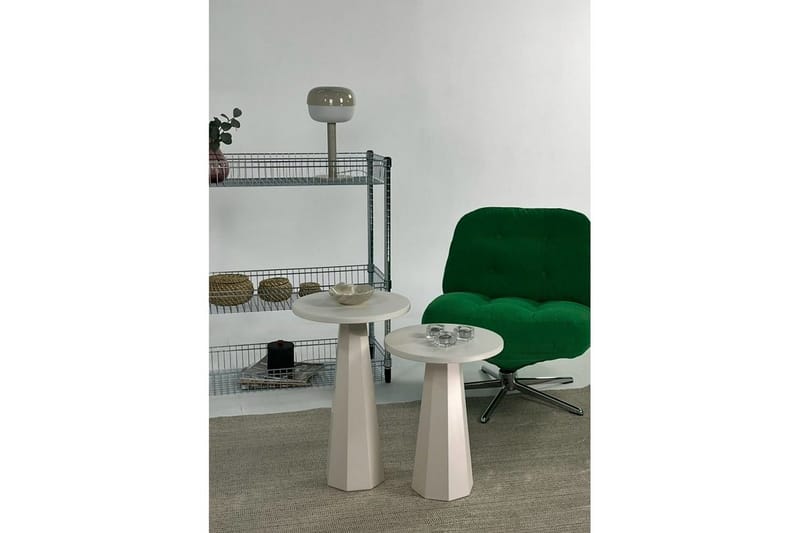 Miu Pöytäsarja 35 cm - Kerma - Huonekalut - Pöytä & ruokailuryhmä - Apupöytä & sivupöytä - Sarjapöytä