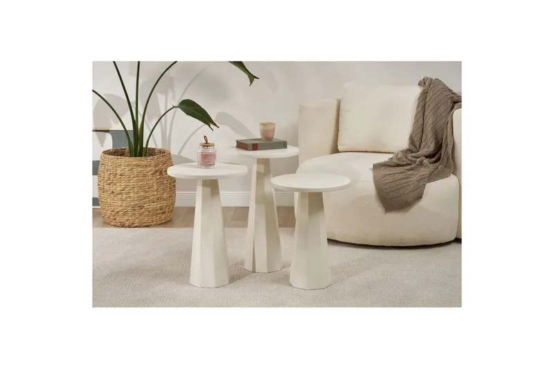 Miu Pöytäsarja 35 cm - Valkoinen - Huonekalut - Pöytä & ruokailuryhmä - Apupöytä & sivupöytä - Sarjapöytä