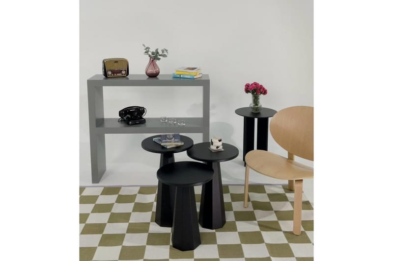 Miu Pöytäsarja 35 cm - Musta - Huonekalut - Pöytä & ruokailuryhmä - Apupöytä & sivupöytä - Sarjapöytä
