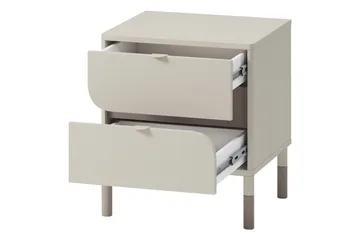 Monfort Yöpöytä 46 cm - Beige - Huonekalut - Pöytä & ruokailuryhmä - Apupöytä & sivupöytä - Yöpöytä