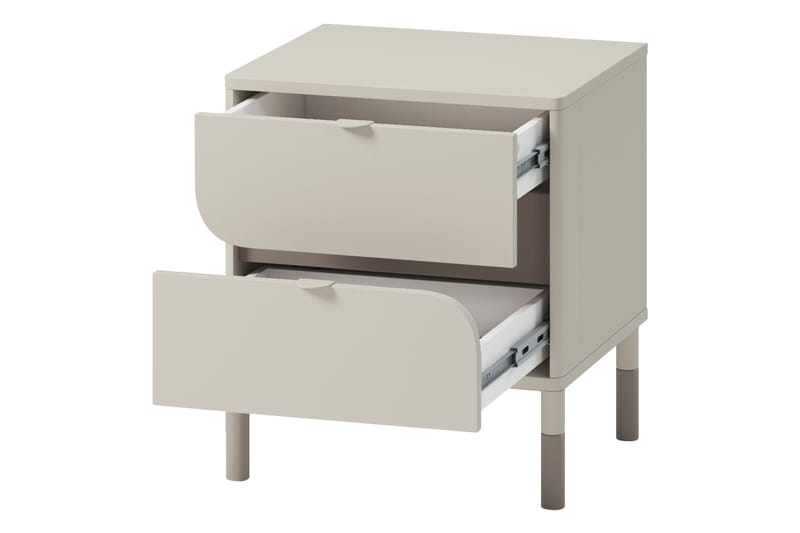 Monfort Yöpöytä 46 cm - Beige - Huonekalut - Pöytä & ruokailuryhmä - Apupöytä & sivupöytä - Yöpöytä