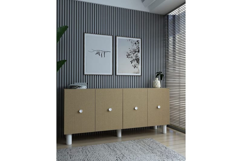 Mono konsolipöytä 150 cm - Beige/Punertavanvärinen puu - Huonekalut - Pöytä & ruokailuryhmä - Apupöytä & sivupöytä - Konsolipöytä