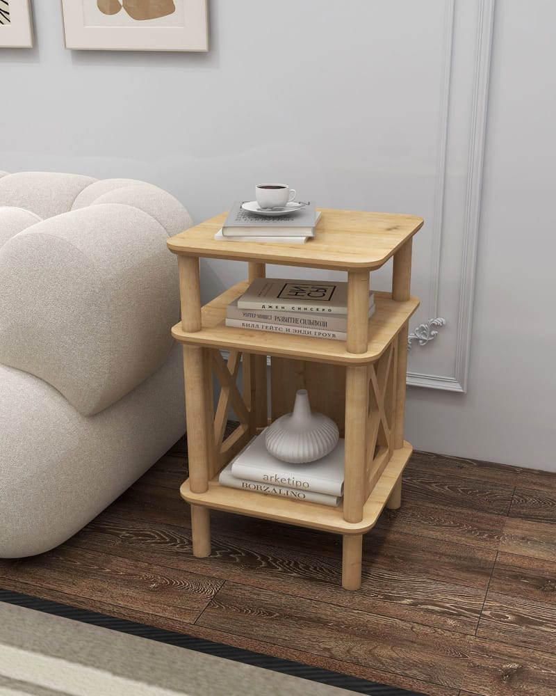 Mumira Sivupöytä 38 cm - Tammi - Huonekalut - Pöytä & ruokailuryhmä - Apupöytä & sivupöytä - Tarjotinpöytä & pikkupöytä